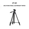 CT-07 Camera Tripod Shooting Special Telescopic Multi-function Lightweight Tripod With Quick Switch Vertical/Horizontal Mount, Adjustable Angle, Maximum Load 4 kg