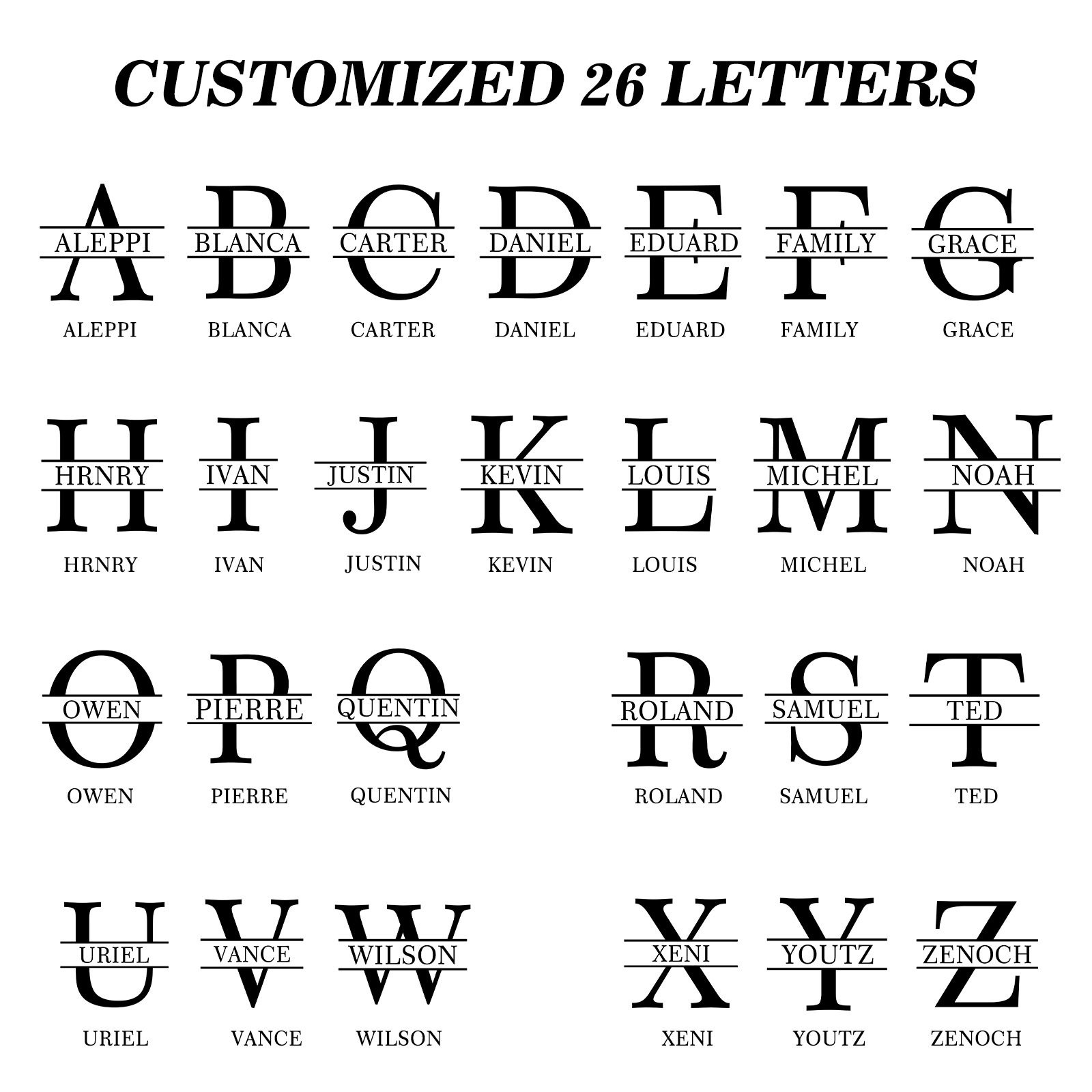 Portefeuille Classique 1 Prénom et Lettre Personnalisés avec Photo Porte-Monnaie Carte