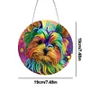 DIY Crystal Diamond Painting Double Sided Effect  Dog Pendant Home Garden Hanging Kit
