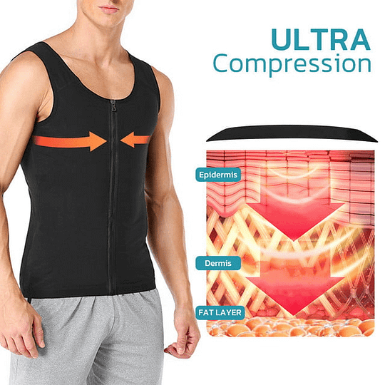 2025 Hot Sale Men's Compression Zipper Shaper Vest