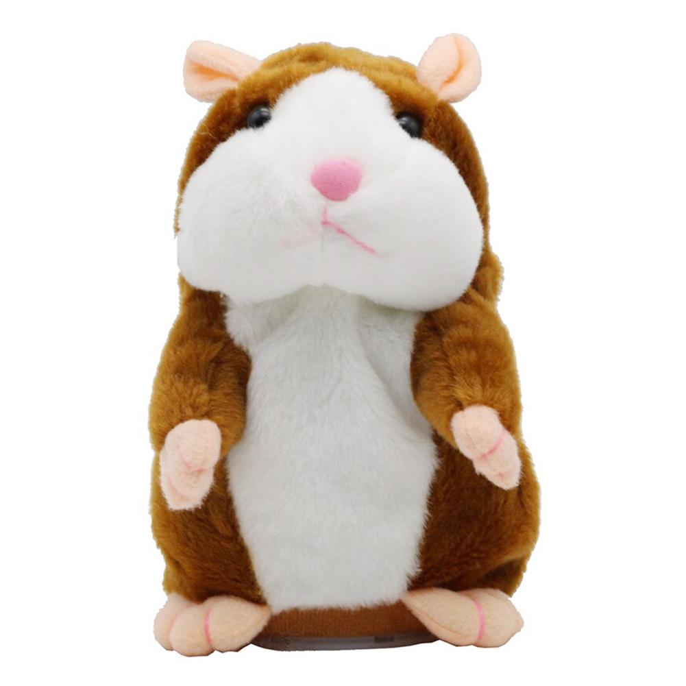 

Cute Talking Hamster Plush Animal Doll Sound Record Repeat Educational Toys, Grey, 501 Original