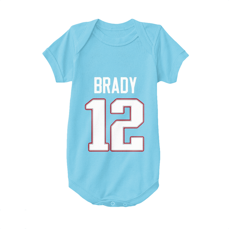 The Number 12 Is Tom Brady, Football Baby Onesie