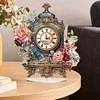 Diamond Painting Acrylic Flower Clock Ornament