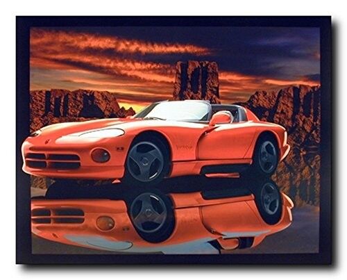 Red Dodge Challenger Charger Viper Muscle Car SRT DEMON Wall Art Canvas Posters Paintings for Living Room Home Decor Pictures