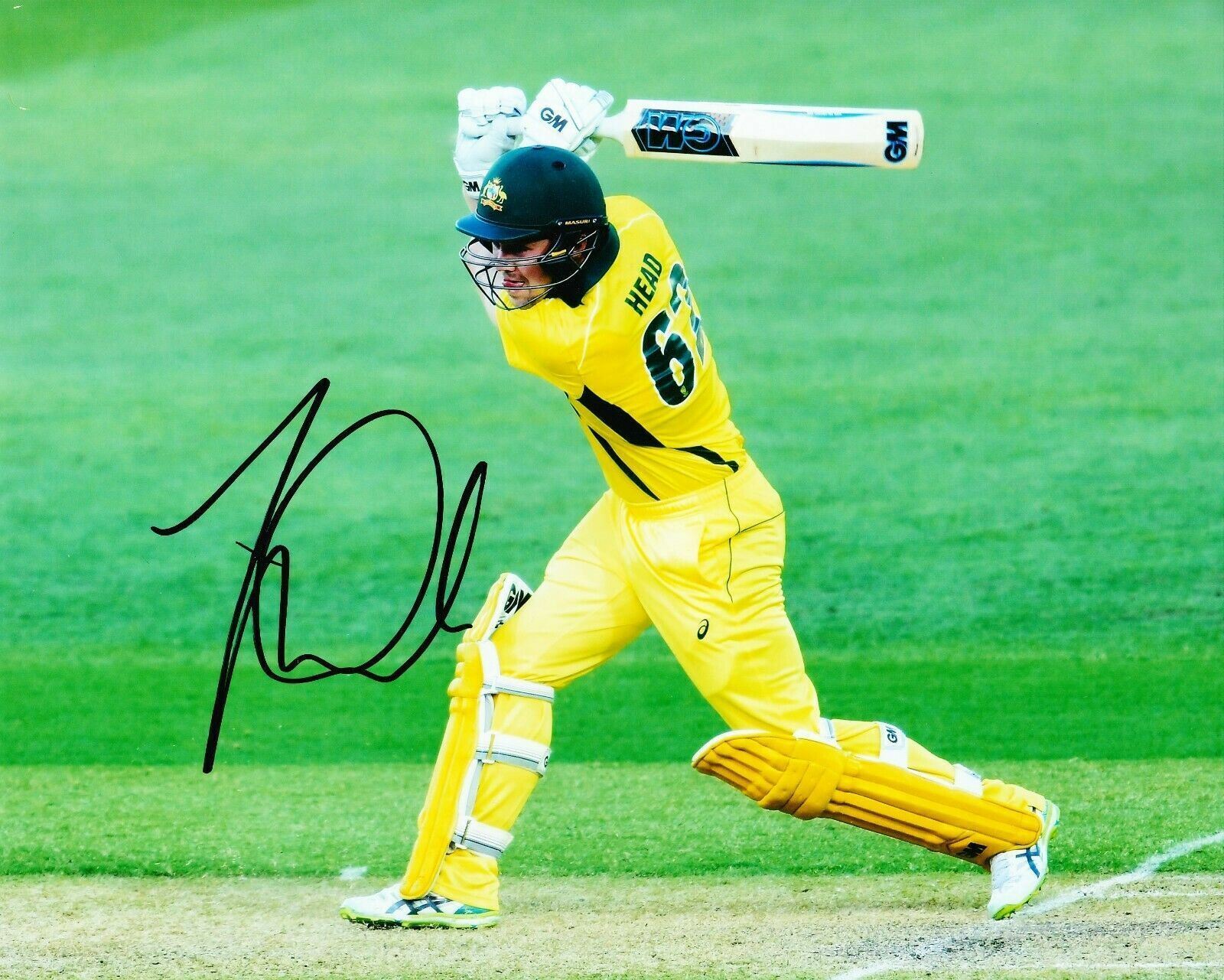 Travis HEAD Signed 10X8 Photo Poster painting Cricket Australia AFTAL COA (2556)