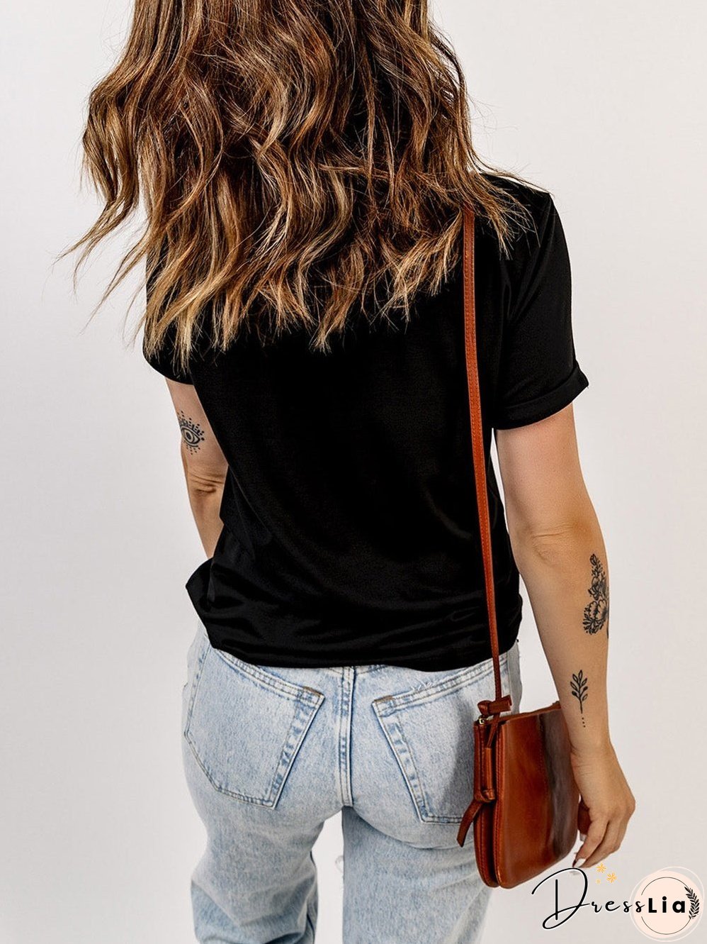 Sparkling Black Western Boots & Stars Tee