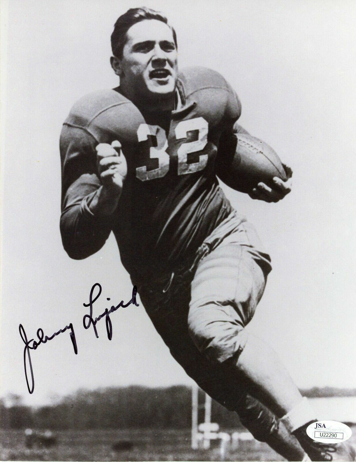 Johnny Lujack Signed 8x10 JSA COA Photo Poster painting Autograph 8x Heisman Bears Notre Dame