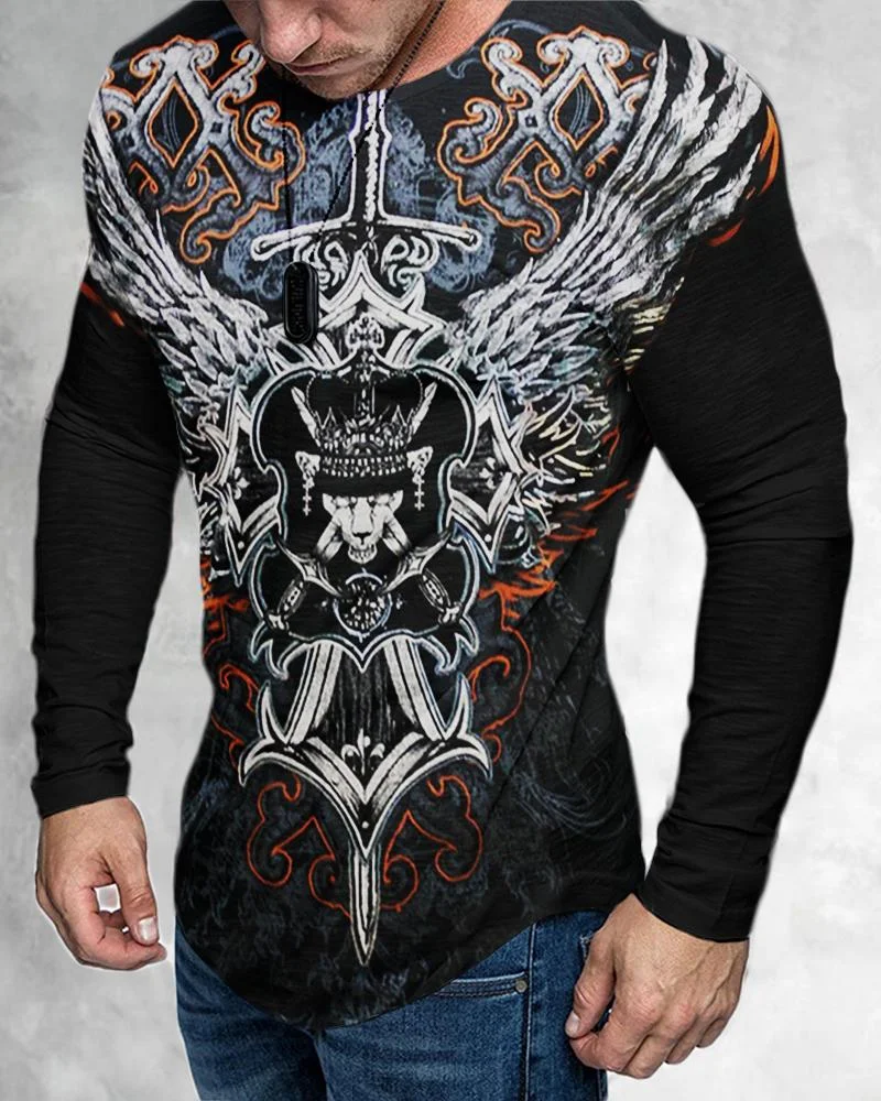 Men's Printing Long Sleeves