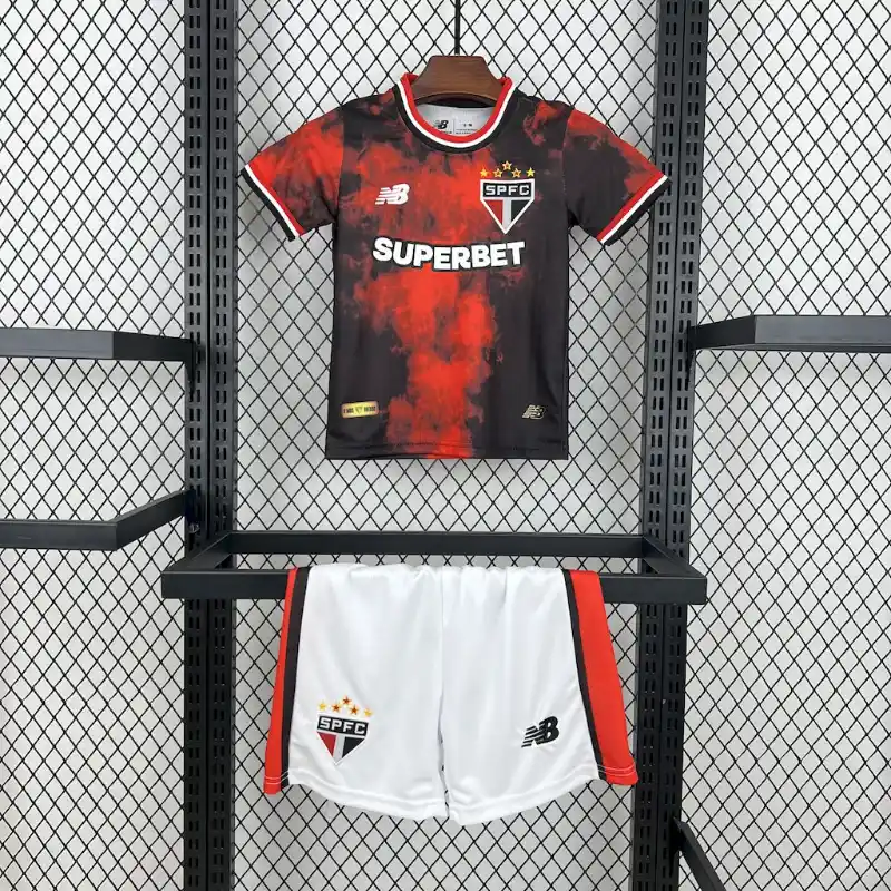 24/25 Kids Sao Paulo Soccer Jersey Second Away