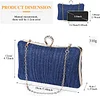 UBORSE Clutch Damen Pailletten Handtasche Strass Abendtasche mit Kette Gl&auml;nzend Brauttasche Elegant Portemonnaie Tasche Geldb&ouml;rse Envelope Tasche f&uuml;r Hochzeit Cocktailparty Tanzparty Geburtstag