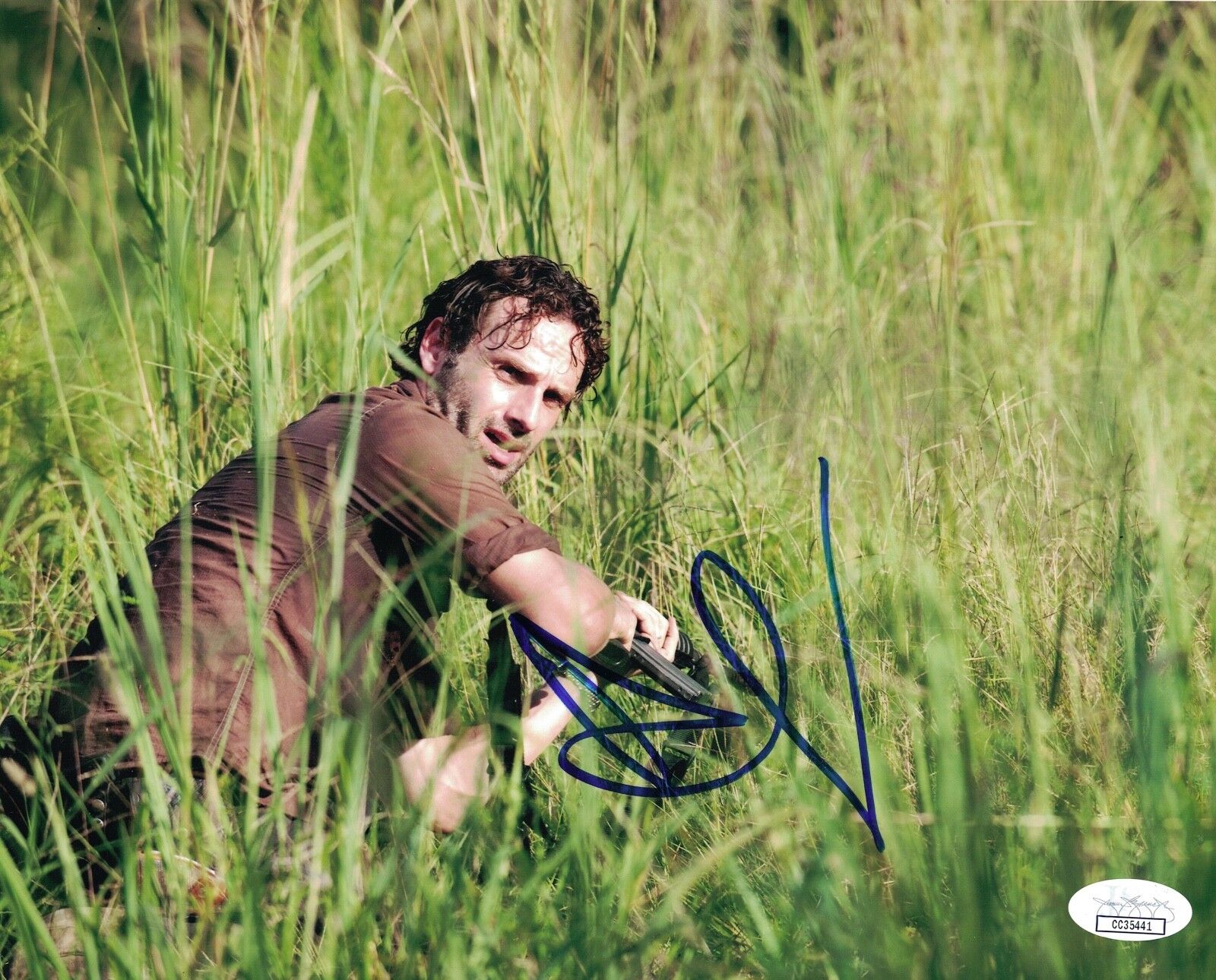 ANDREW LINCOLN Signed RICK GRIMES 8x10 Photo Poster painting Autograph WALKING DEAD JSA COA