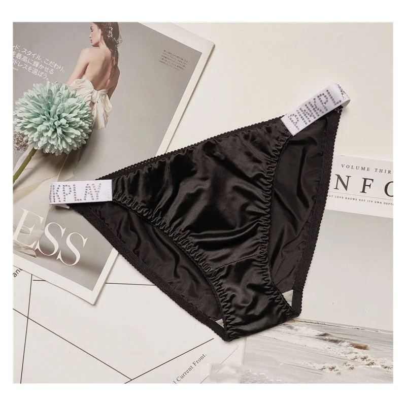 European Sexy Thong Pants Women's Diamond Thong Low Waist Sexy Panties Women's Traceless Briefs Ladies G-String Female Underwear