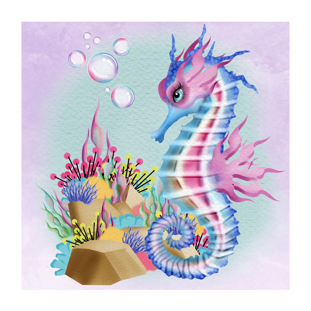 

Hippocampus - Round Drill Diamond Painting - 30*30CM, 501 Original
