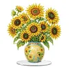 Sunflower Vase Diamond Dot Painting Ornament DIY Double Sided Acrylic
