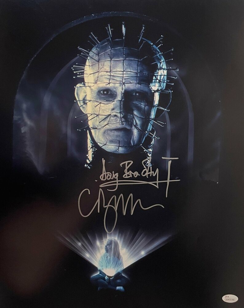 Clive Barker & Doug Bradley Autographed 16x20 Photo Poster painting Hellraiser Signed