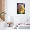 (Big Size)Castle in the Sky with Rainbow - 11CT Stamped Cross Stitch - 40*60cm