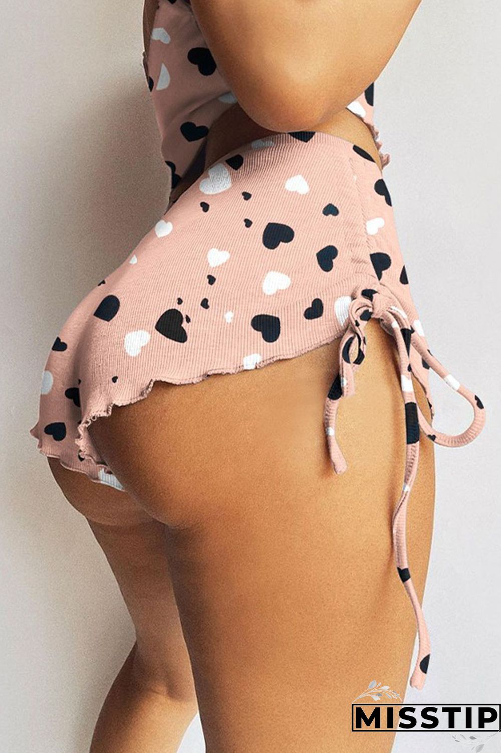 Leopard Print Casual Print Patchwork Draw String Frenulum Sports