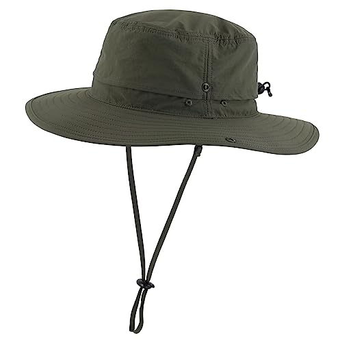Home Prefer Sun Hat for Men Women Outdoor UV Protection Safari Hat for Fishing Hiking Gardening Breathable Cowboy Hat UPF50