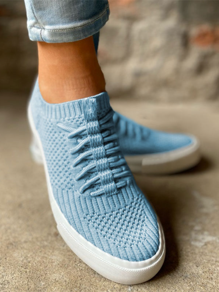 Letclo™ New Casual Knitted Flats Sneakers letclo Letclo