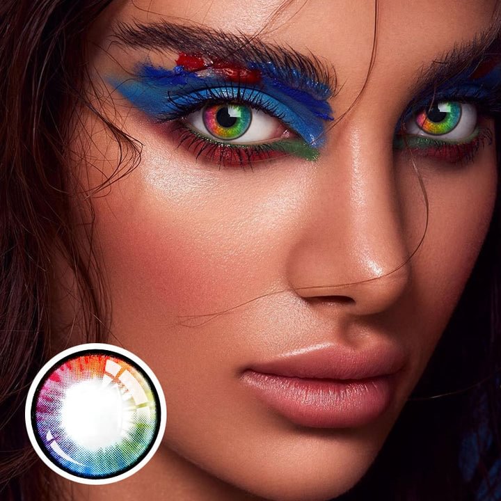 Unicorn Rainbow Colored Contact Lenses
