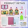 DIY Diamond Painting Special Shape Desktop Cabin Calendar Organizer Box Kit(Cute Turtle)