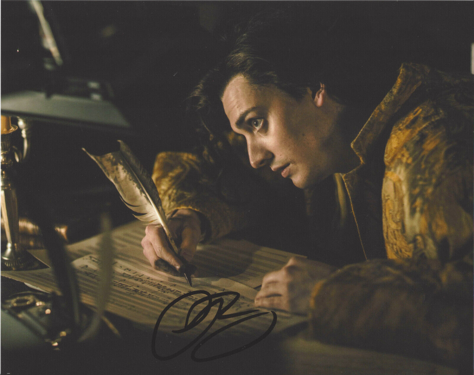 ANEURIN BARNARD SIGNED AUTHENTIC WAR & PEACE 8x10 Photo Poster painting B COA RADIOACTIVE PROOF