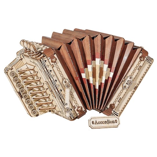 [Only Ship To U.S. ]Rolife Accordion TG410 3D Wooden Puzzle | Robotime Online