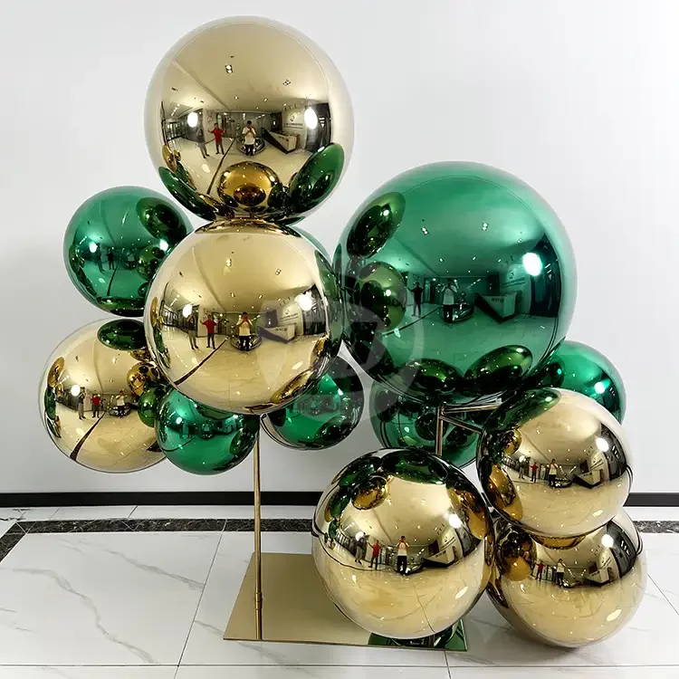 Stainless steel electroplated color sphere Christmas Holiday Decoration