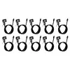125cm 10PCS Air Pump Extension Hose Bike Pump Hose For US/UK/French Valves