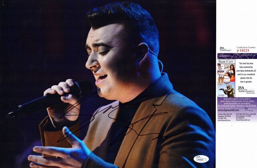 Sam Smith Signed - Autographed Pop Singer 11x14 Photo Poster painting with Certificate - JSA COA