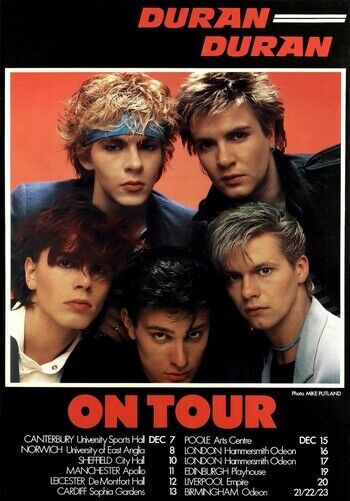 DURAN DURAN POSTER - ON TOUR - Photo Poster painting POSTER INSERT PERFECT FOR FRAMING