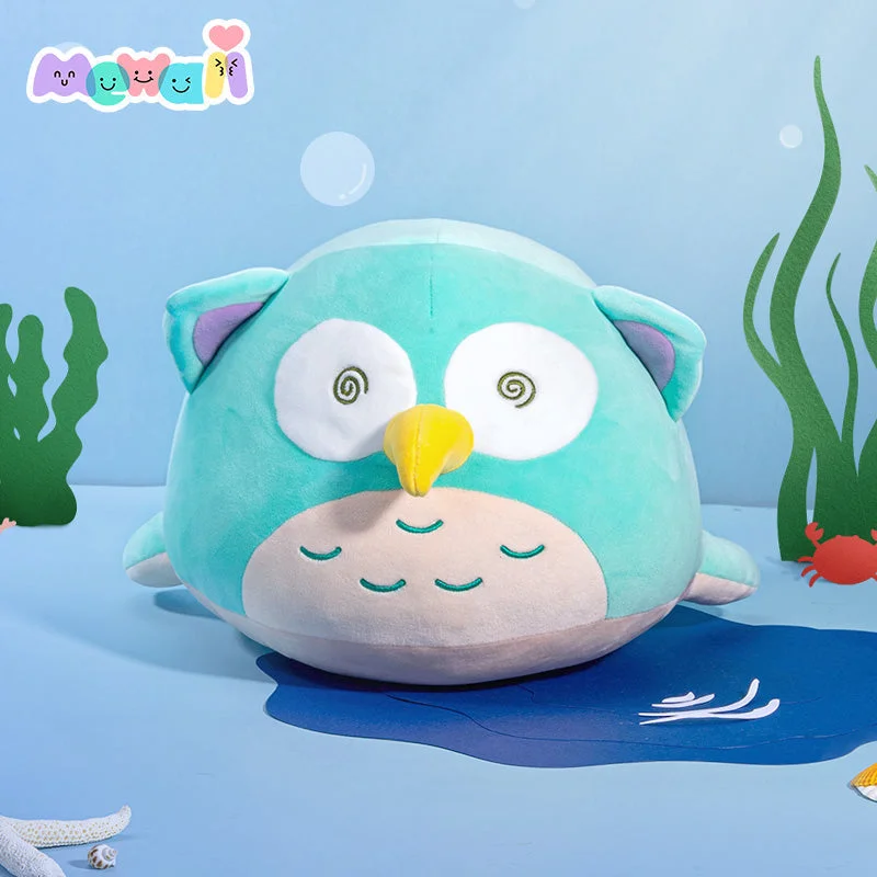 Mewaii® Ocean Series Whale Owl Stuffed Animal Kawaii Plush Pillow Squishy Toy