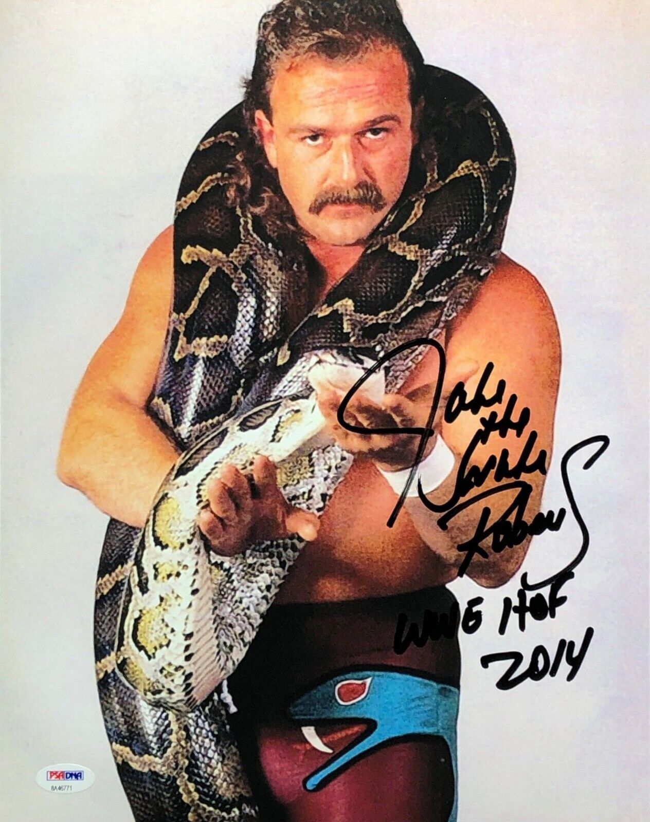 Jake 'The Snake' Roberts Signed Wrestling 11x14 Photo Poster painting WWE HOF 2014