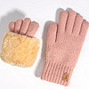 Cozy Winter Gloves With Fuzzy Cuff by Inlyline