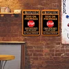 2PCS Warning - Metal Tin Signs Set(8*12Inch)