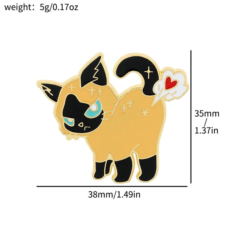 Cute Pin Cat Alloy Enamel Unisex Brooches