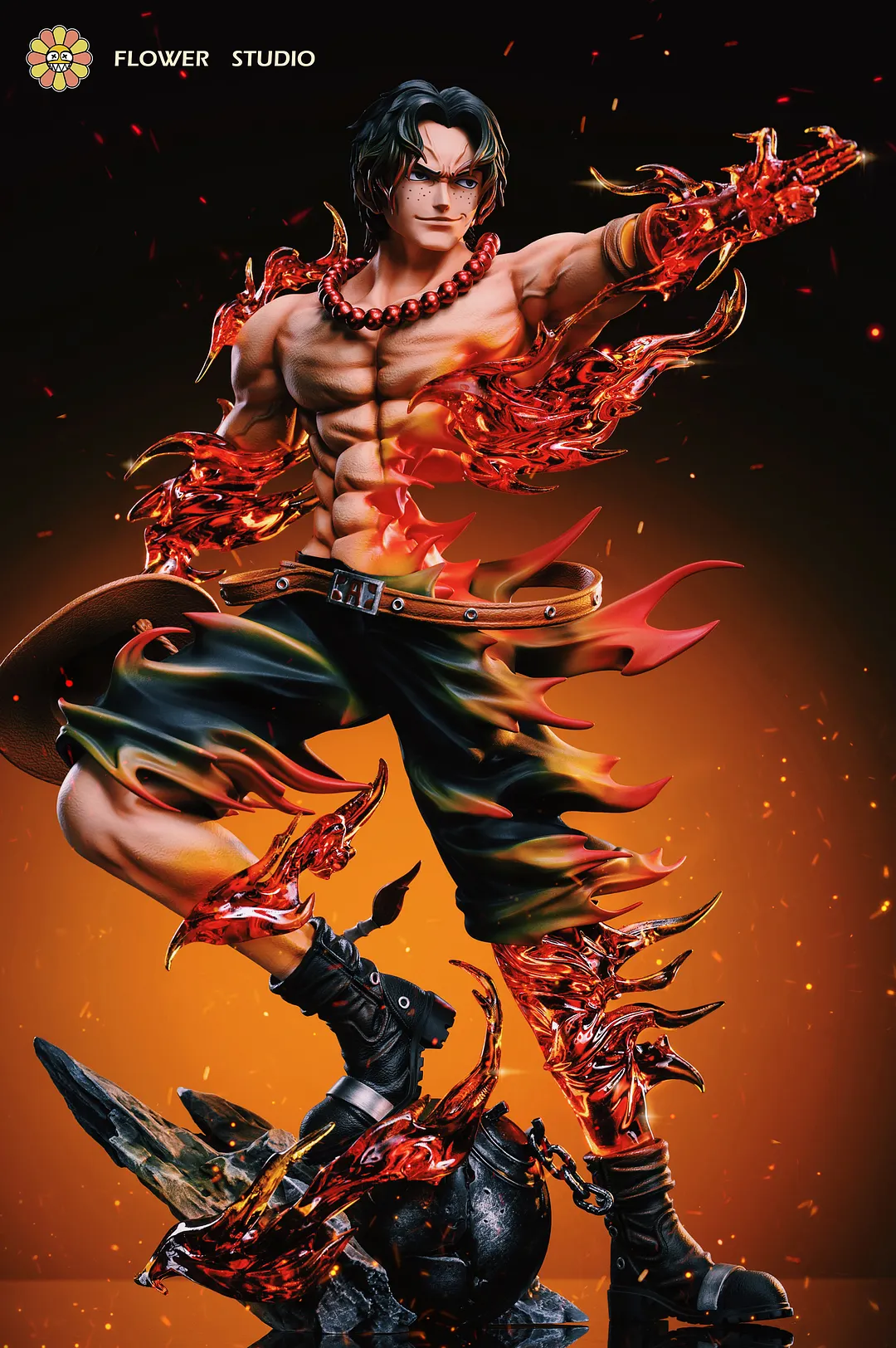 1/6 Scale Flame Portgas D. Ace - ONE PIECE Resin Statue - Flower Studio