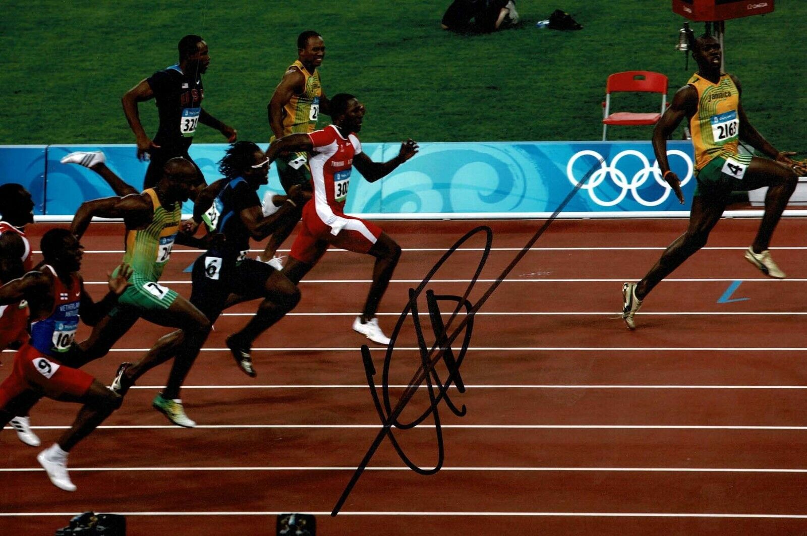 Usain BOLT Olympic Athlete New SIGNED 12x8 Photo Poster painting A AFTAL Autograph COA