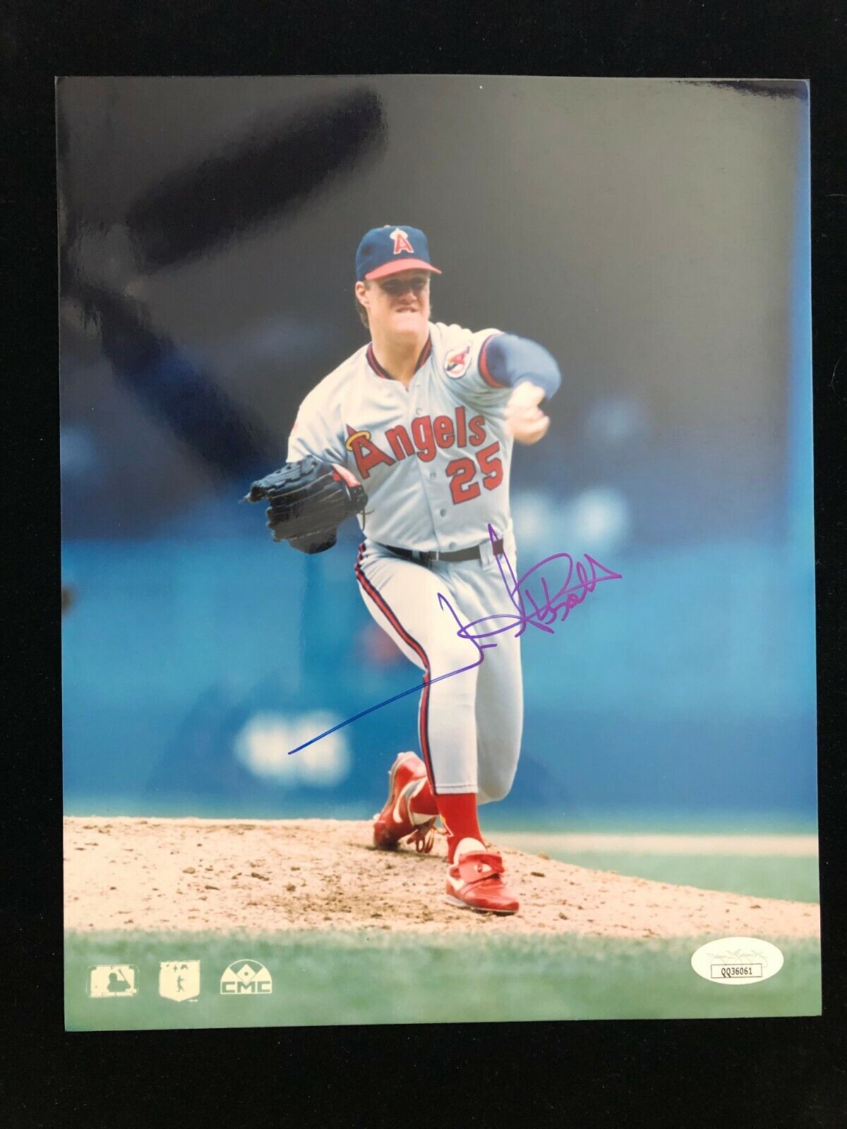 Jim Abbott Signed Autographed Photo Poster painting - Angels - JSA #QQ36061 Anaheim Los Angeles