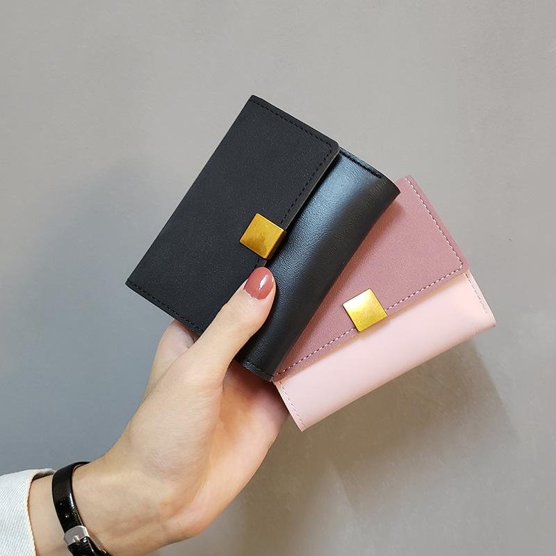 Retro Stitching Folding Wallet