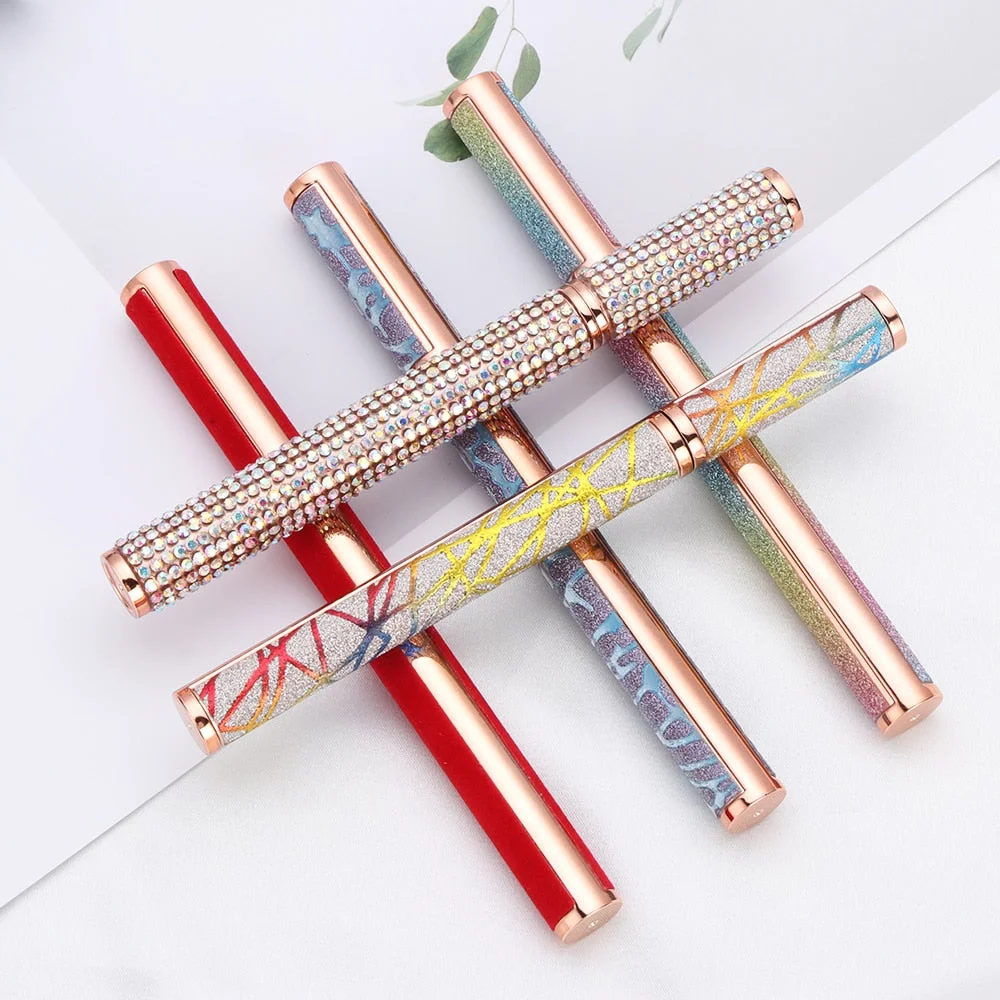 Upgraded Self-adhesive Eyeliner Magic Lash Glue Eyeliner Pen 2 in 1 Colorful Adhsive Liner No Glue Magnetic Needed Waterproof Ey