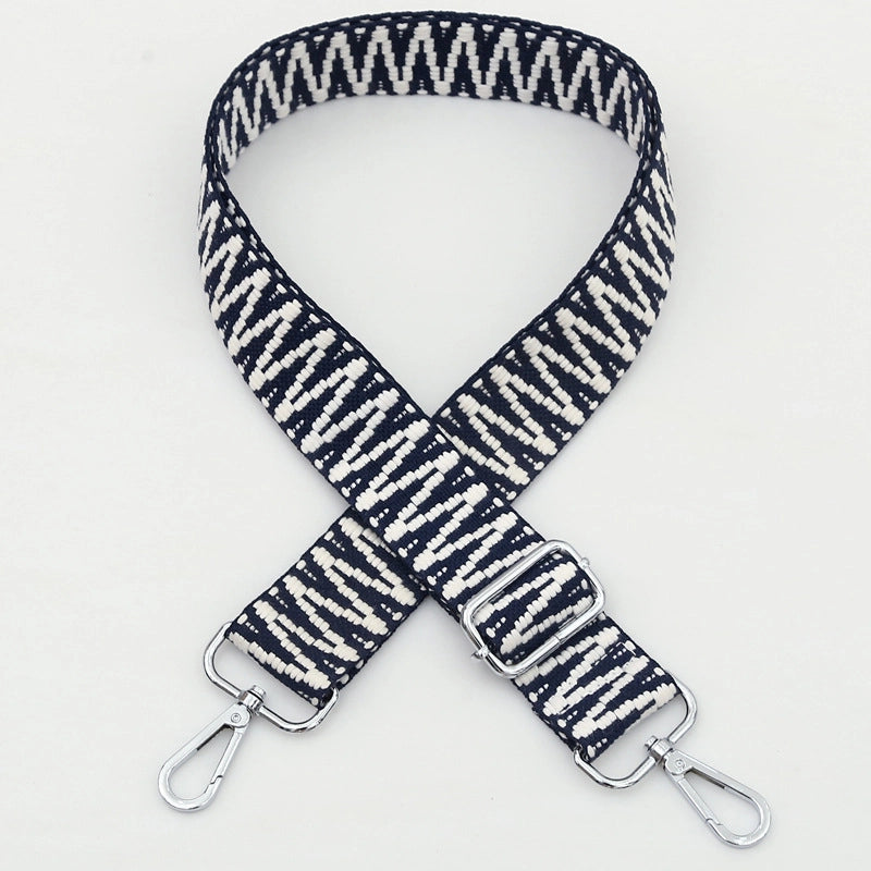 Polyester Cotton Stripe Bag Strap