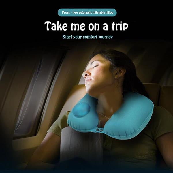 Travel Inflatable U Neck Pillow