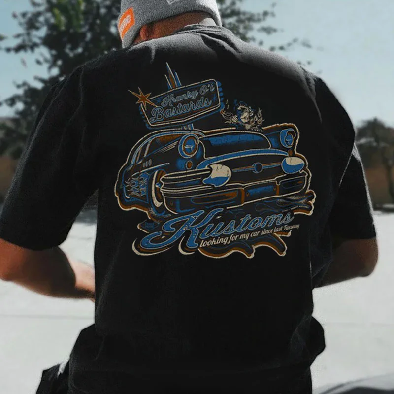 KUSTOMS Classic Car Print Men's T-shirt
