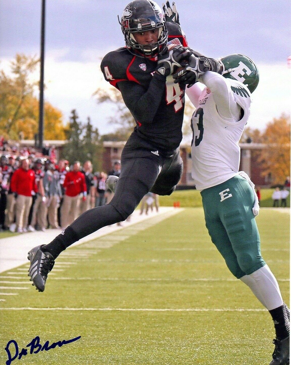 Da'Ron Brown Northern Illinois Huskies signed autographed 8x10 football Photo Poster painting e