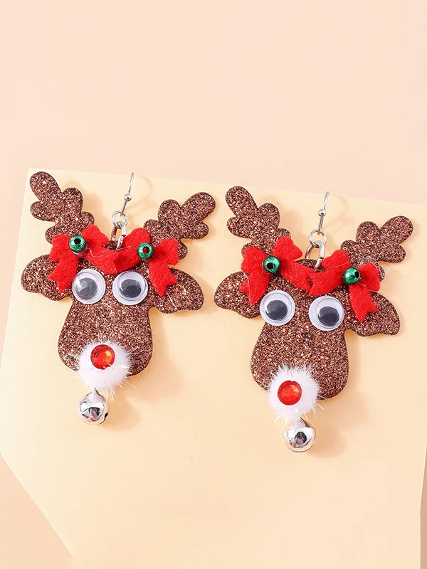 Christmas Elk Earrings Accessories