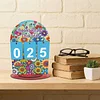DIY Wooden Annual Reading Count Ornament  Year's Reading Tracker Desk Kit Track up to 999 Books, Comes with a Base