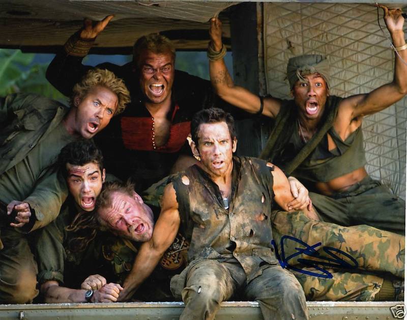 BEN STILLER TROPIC THUNDER SIGNED 8X10 PICTURE