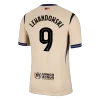 LEWANDOWSKI #9 Barcelona Away Authentic Soccer Jersey 2025/26 &ndash; UCL