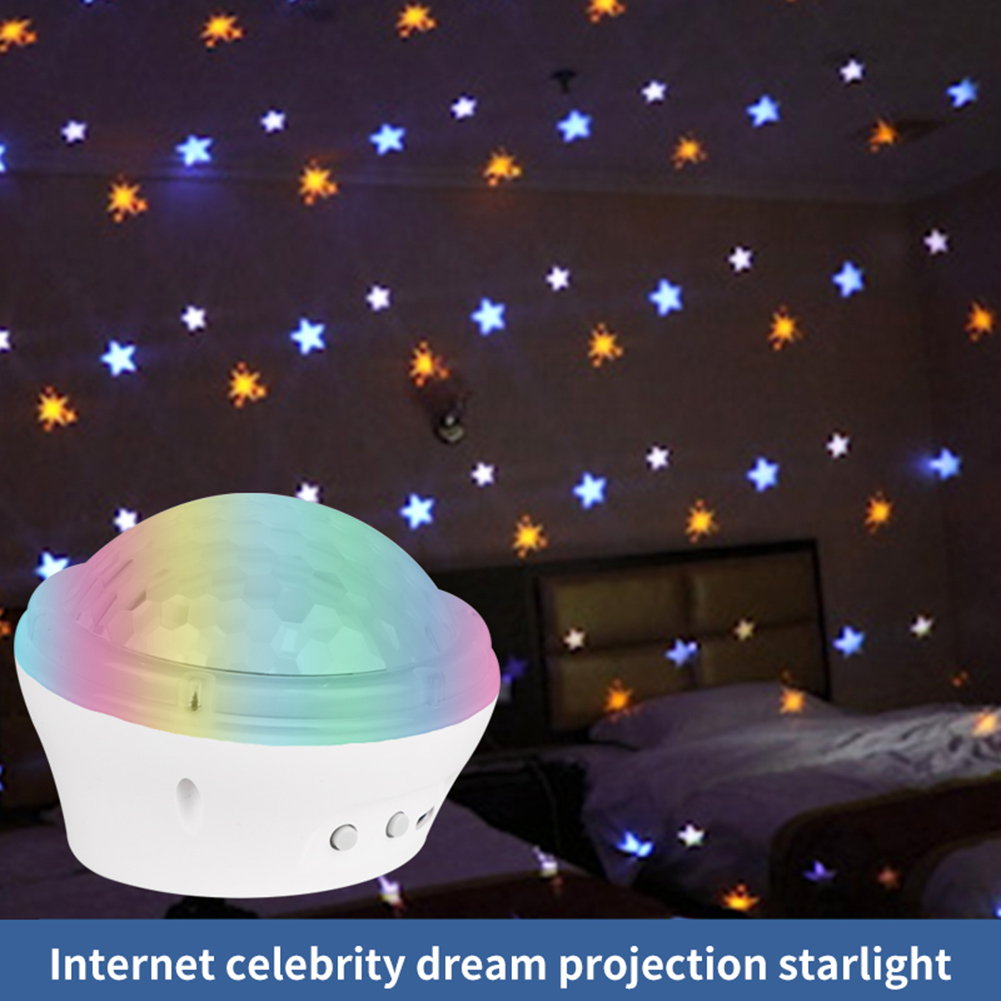 

Colorful Starry Sky Star USB Charging-Bluetooth Laser Projector Night Light, 501 Original